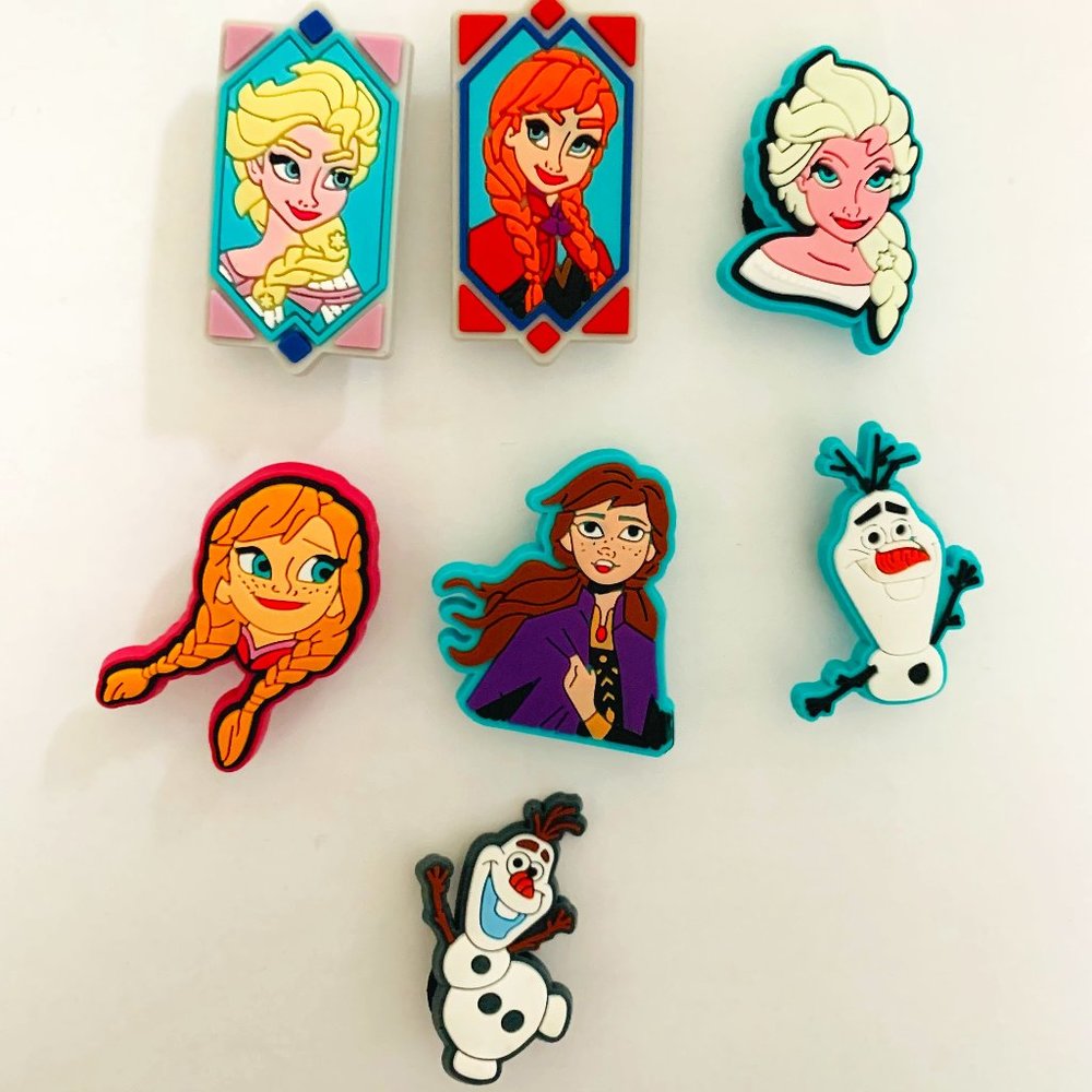 Frozen croc charms set 7 piece